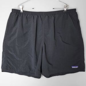 Patagonia 6.5" Baggies Swim Trunks Mesh Lined Snap Pocket Mens Size XL Black
